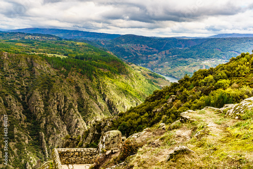 River Sil Canyon, Spain. Mountain view from lookout