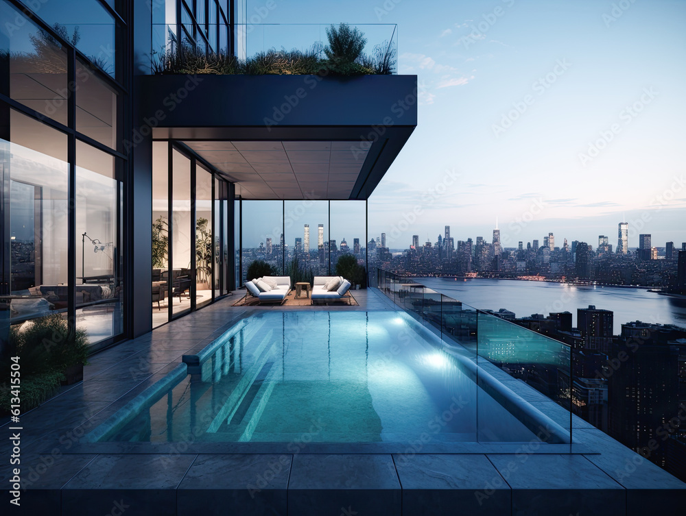 Beautiful view of Aqua Inspired Luxury Penthouse