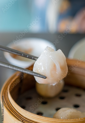 Chinese dim sum Hagao - Steamed Chinese groumet cuisine photo