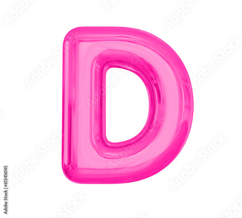 Letter D Pink Balloon