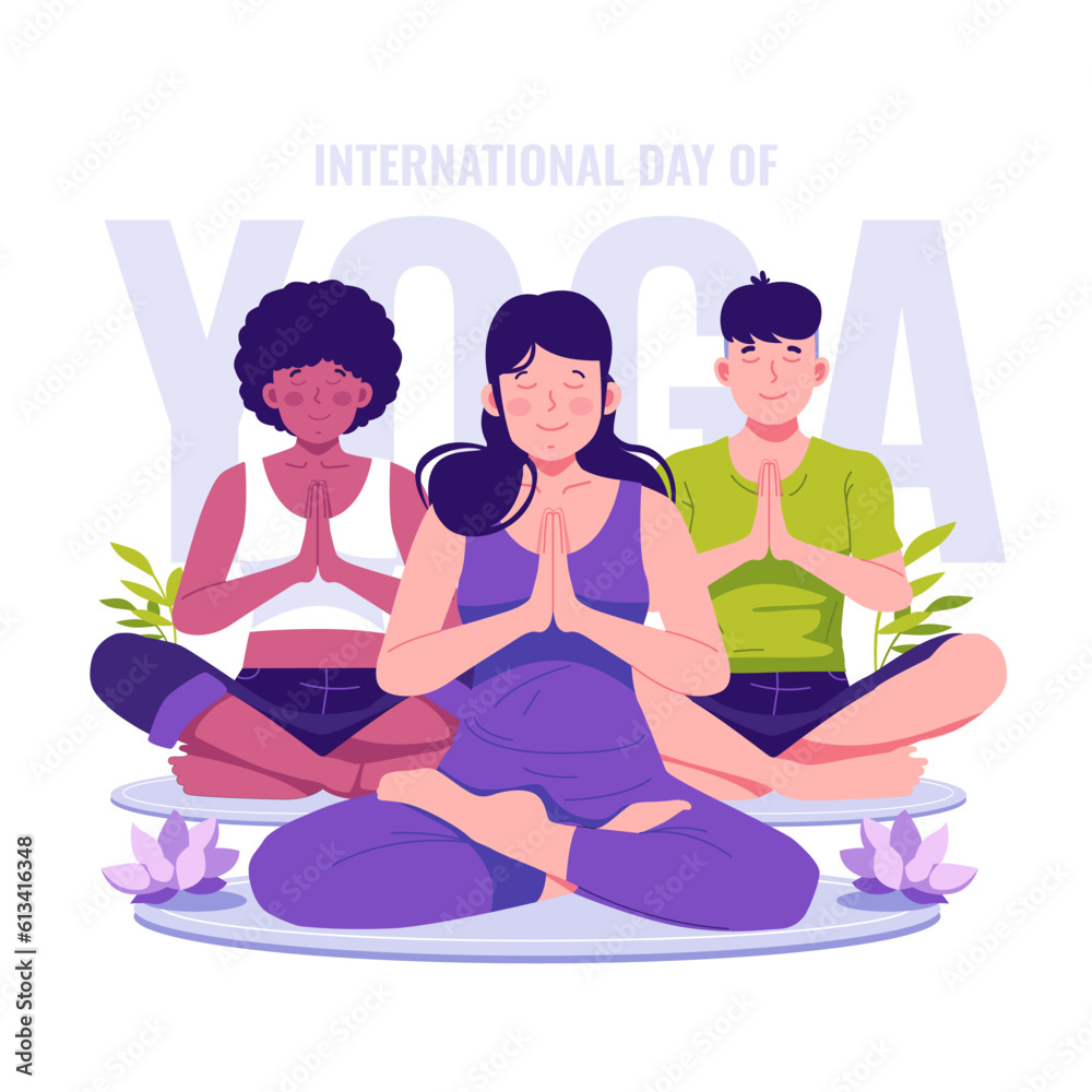People celebrate international yoga day People celebrate international yoga day