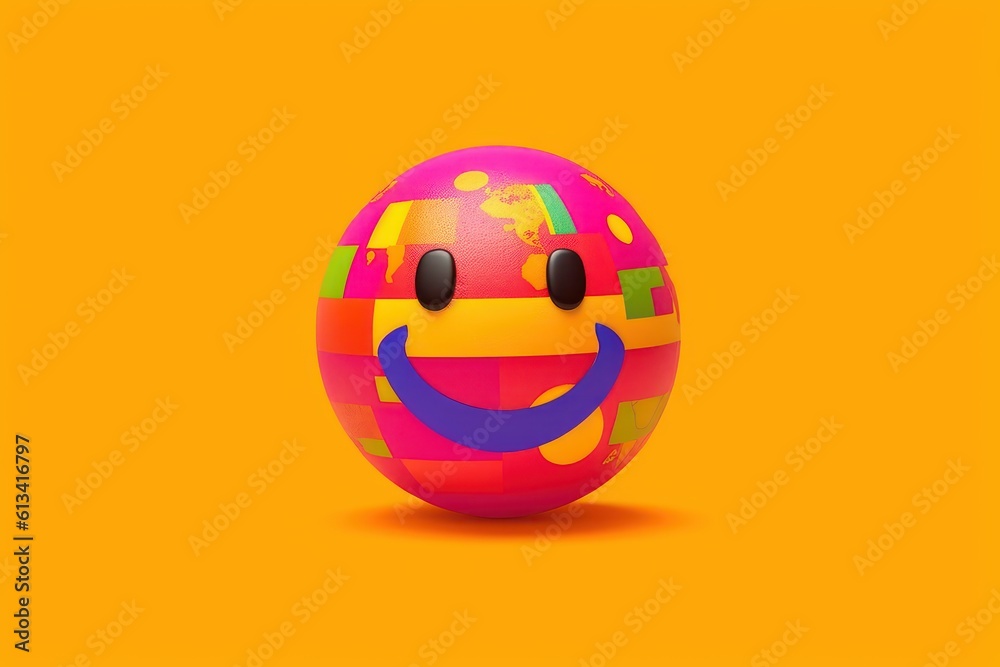 Joyful Emoji Background, World Emoji Day and Happy Day. Generative Ai Joyful Emoji Background, World Emoji Day and Happy Day. Generative Ai