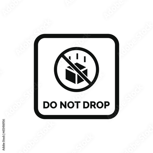 Do not drop packaging mark icon symbol vector Free Download Do not drop packaging mark icon symbol vector - GFXLoad