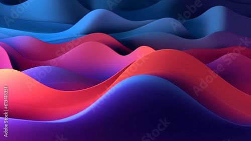 red and blue wave