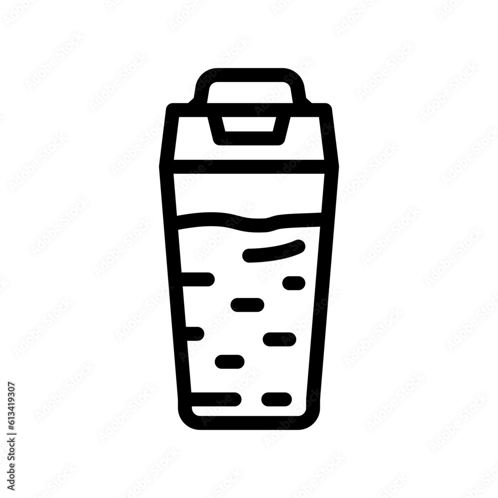 lunch box glass healthy line icon vector. lunch box glass healthy sign. isolated contour symbol black illustration lunch box glass healthy line icon vector. lunch box glass healthy sign. isolated contour symbol black illustration