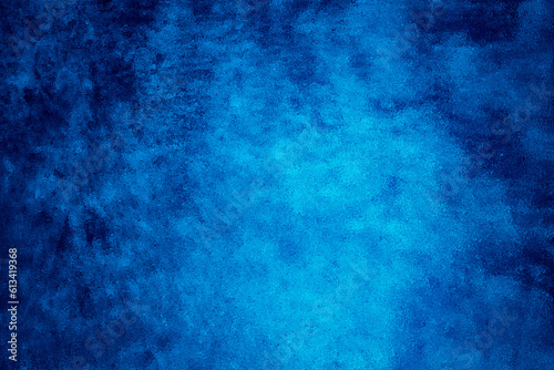 Azure Blue Textured Watercolor Backgrounds with Abstract Paint Strokes.