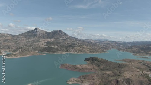 Aerial view of Zahara el da Gastor reservoir photo