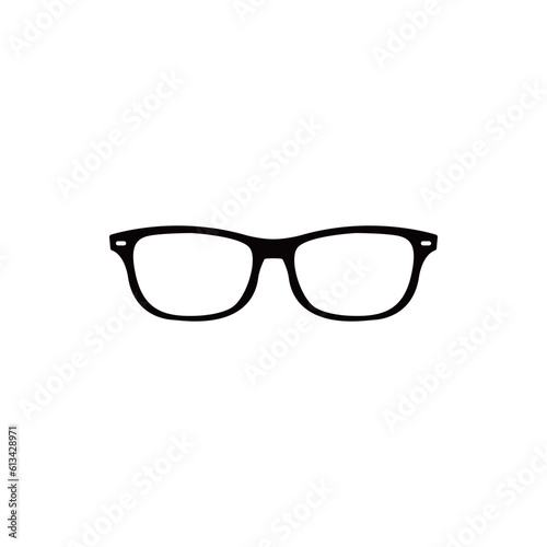 Eyeglass Icon Vector Design Template trendy style on white background