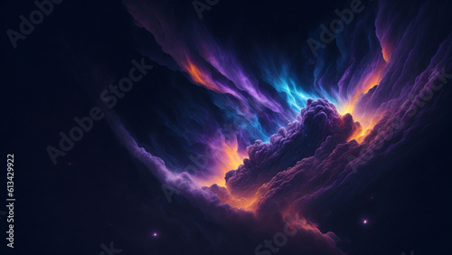 3D illustration of an abstract fractal background for creative design, art and entertainment.
