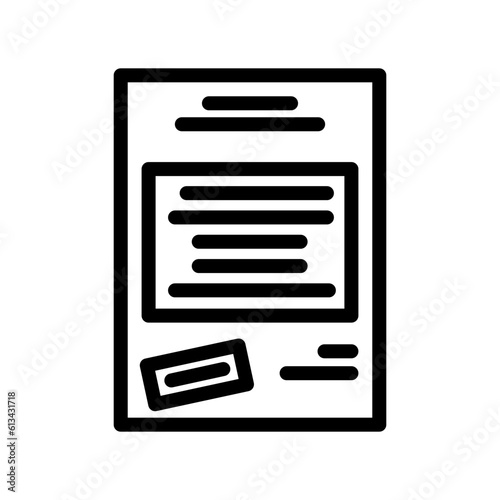 press release news media line icon vector. press release news media sign. isolated contour symbol black illustration