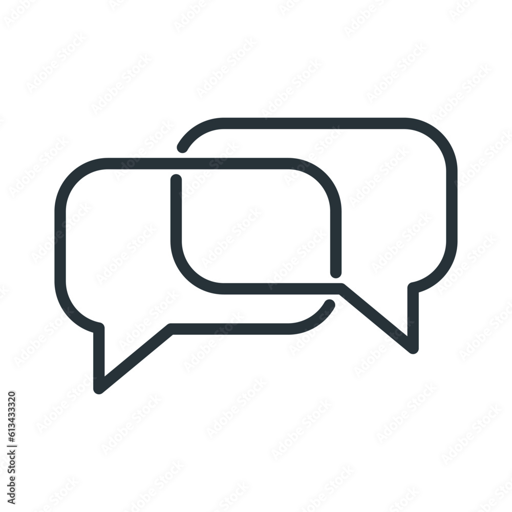 Bubble chat icon vector on trendy style Bubble chat icon vector on trendy style