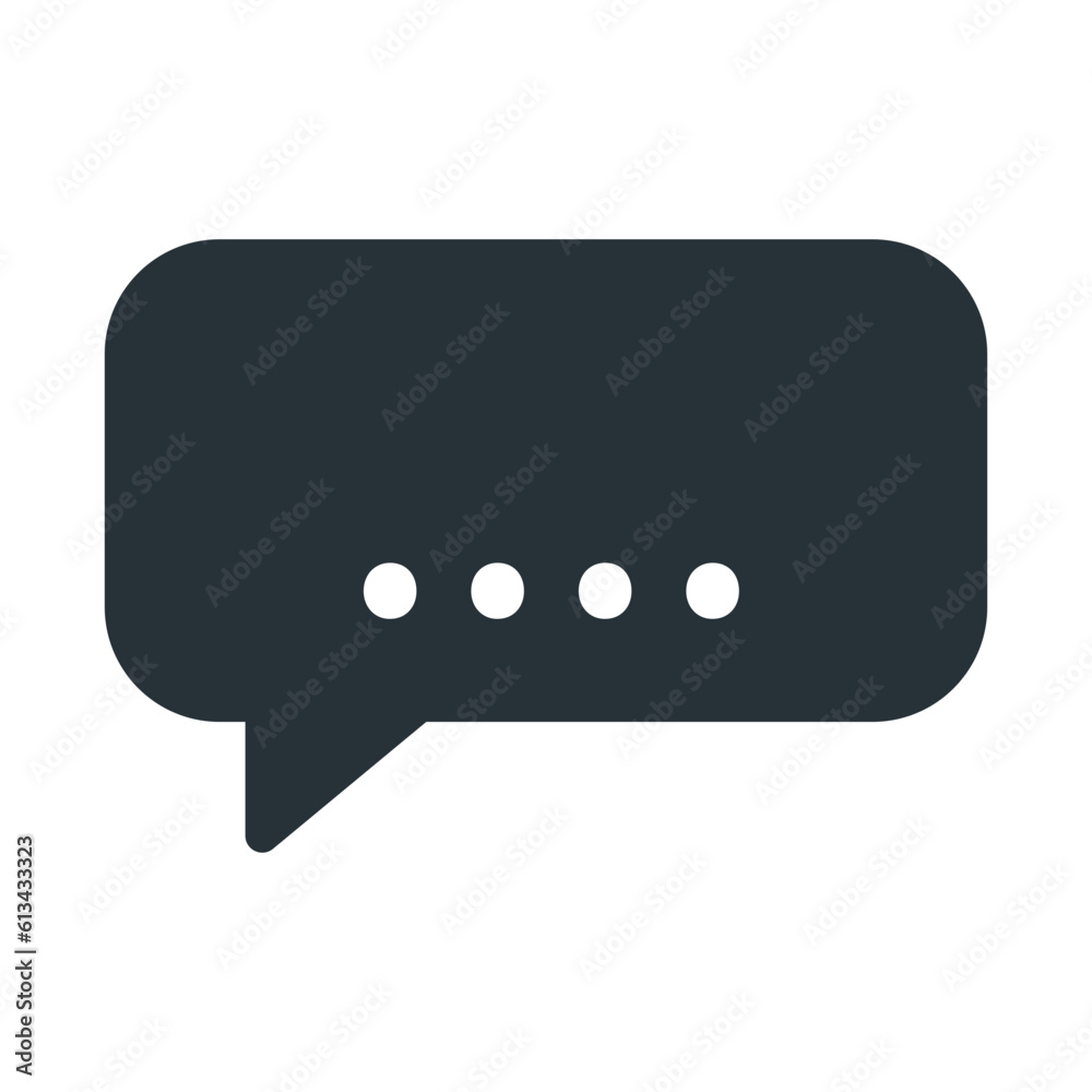 Bubble chat icon vector on trendy style Bubble chat icon vector on trendy style