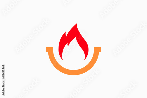 Free Download fire and smile Vector Logo Premium - GFXLoad