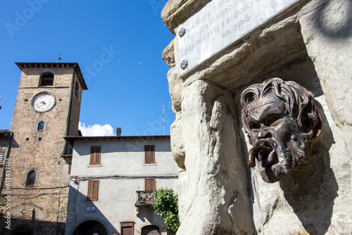 fanano historical center mountain village in the park of frignano northern apennines
