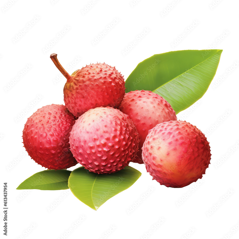 lychees fruits isolated on white lychees fruits isolated on white