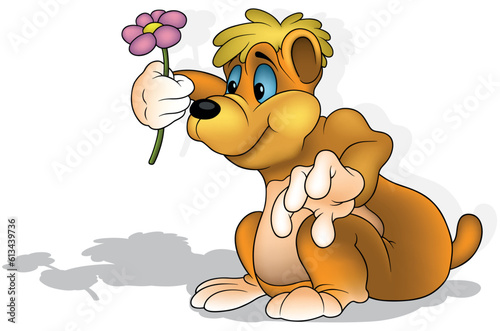 Orange Teddy Bear Holding F...