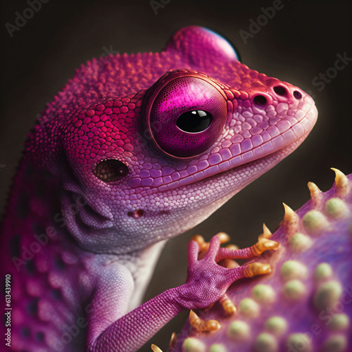 pink frog, generative ai