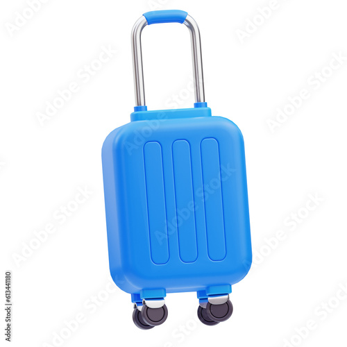 Suitcase Travel 3D Illustration