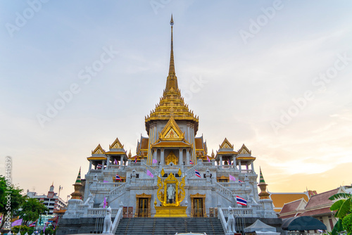 Wat Traimit Withayaram Worawihan, Temple of the Golden Buddha in Bangkok, Thailand. photo