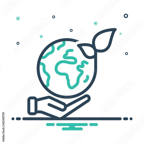 Mix icon for ecology 