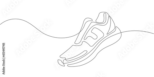 Sports shoes . Sneakers .Shoe advertising .Vector illustration .