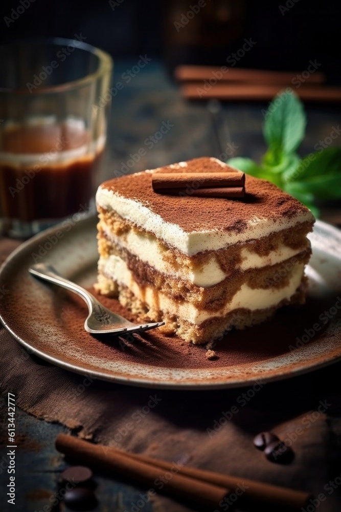 Premium tiramisu cake desert Premium tiramisu cake desert
