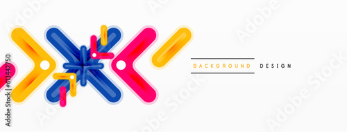 Minimal geometric background cross line. Design for wallpaper, banner, background, landing page, wall art, invitation, prints, posters