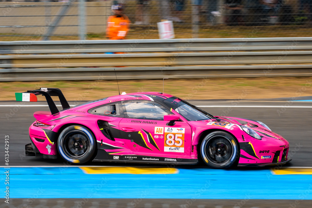 Le Mans, France June 10, 2023 The Porsche 911 RSR19 race car No. 85