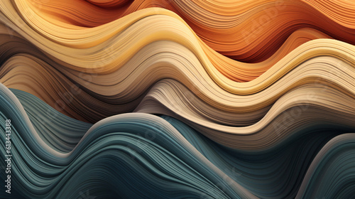 Organic abstract wallpaper background design. Fluid with a sandy texture. Liquid in desert colors. AI Generative.