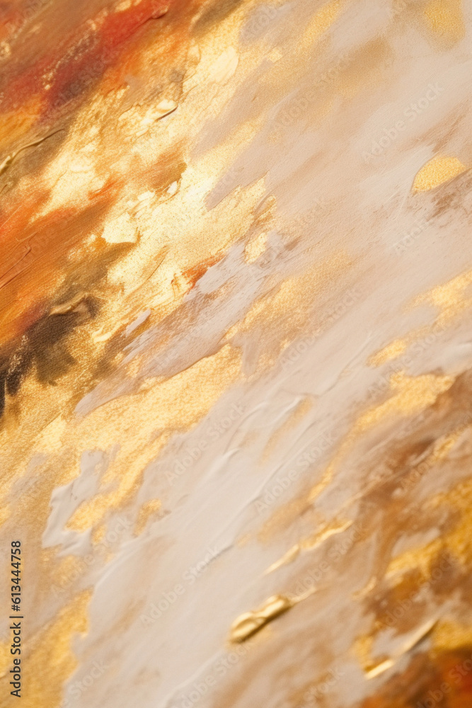 Obraz premium Luxurious Abstract Background. Gold And Beige Luxury Wallpaper. Generative AI.