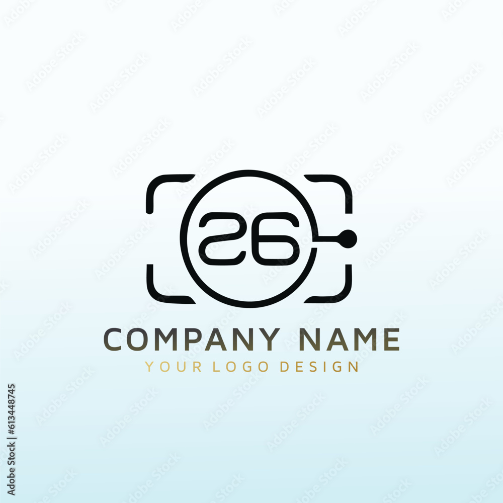 Obraz premium 26 photography vector logo design