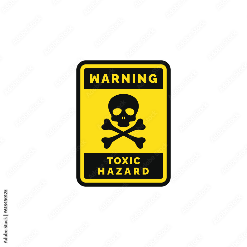 Toxic hazard caution warning symbol design vector Toxic hazard caution warning symbol design vector