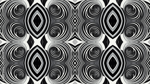 black and white seamless pattern