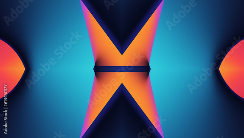3d render of a symbol made of many spheres