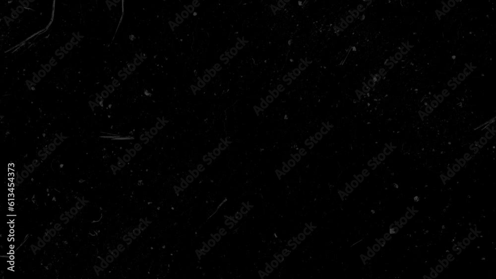 4K Vintage film grunge on black background, old grunge video with dust grain texture overlay effects. Easy to use, variation 02