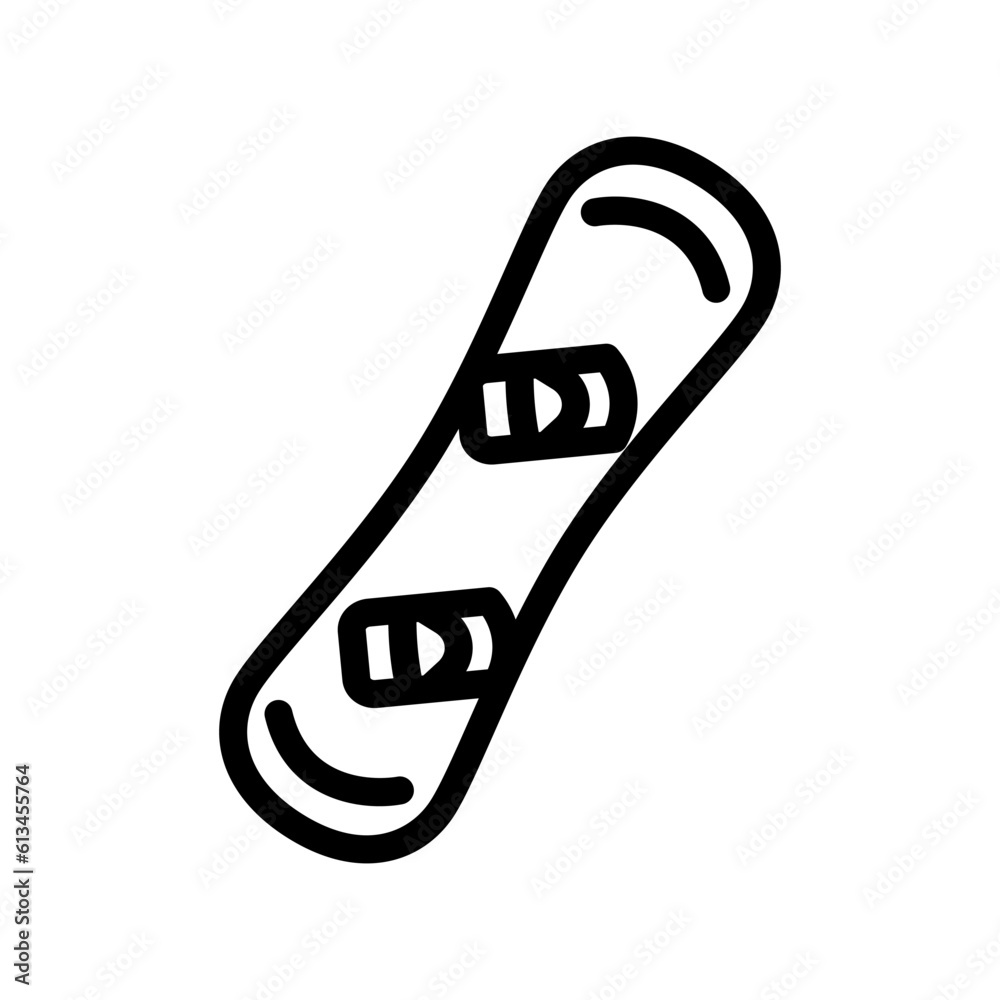 snowboarding winter season line icon vector. snowboarding winter season sign. isolated contour symbol black illustration