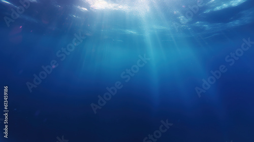 Blue ocean surface seen from underwater © Elaine