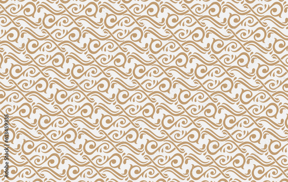 Fototapeta premium hand drawn vintage floral pattern