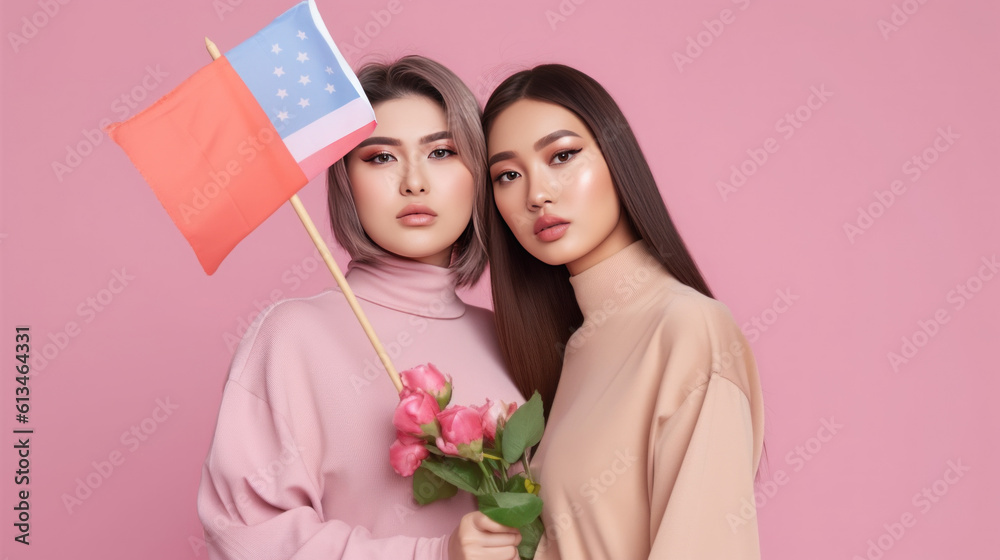Female lesbian couples LGBT concept Female lesbian couples LGBT concept