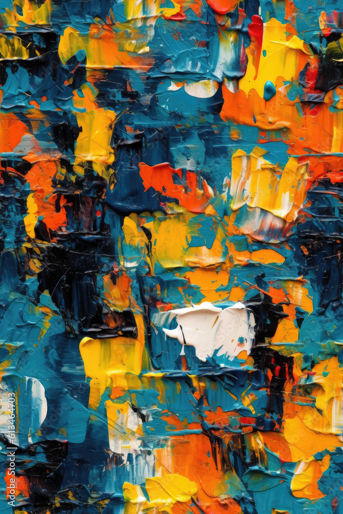 Fototapeta premium Seamless Paint Brushstrokes