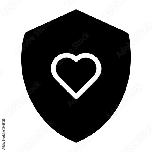 security system glyph icon