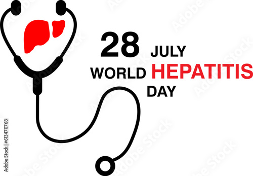 Vector illustration,banner or poster of world hepatitis day..eps
