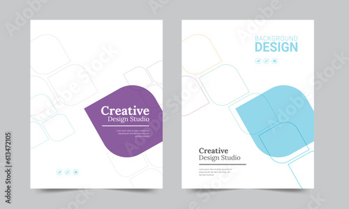 Cover design for annual report and business catalog, magazine, flyer or booklet. Brochure template layout. A4 cover vector EPS-10