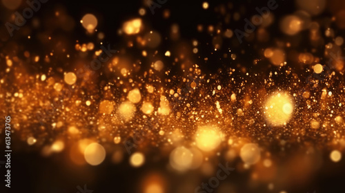 Abstract gold dust particle background