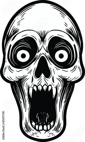 Human skull vector The Macabre Cranium skull stands as a symbol of both mortality and transcendence, invoking a sense of curiosity and intrigue.