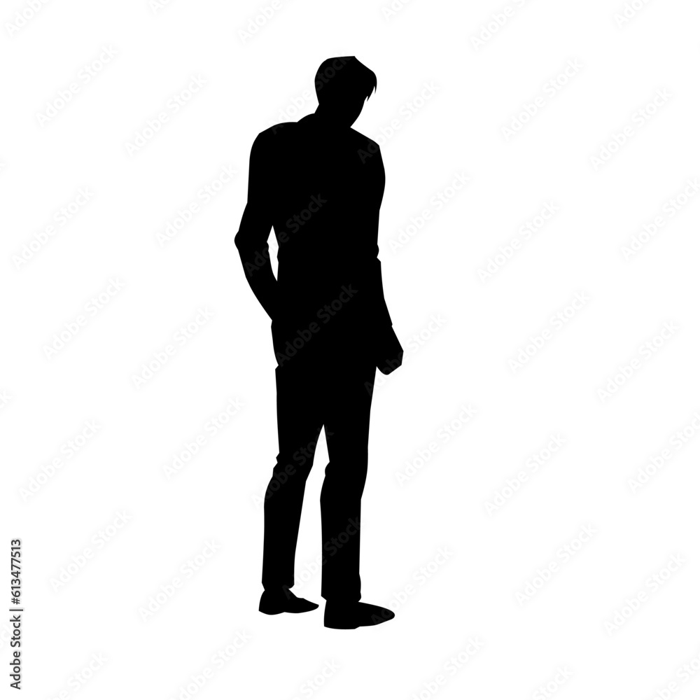 man silhouette vector illustration