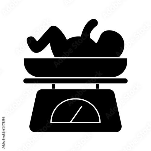 Weight scale for infant icon color editable