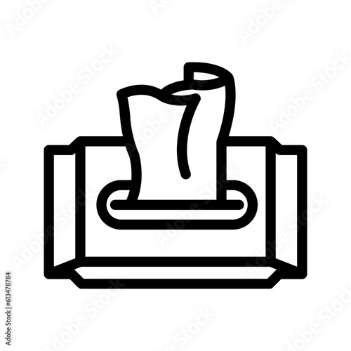 Wet wipes icon color editable