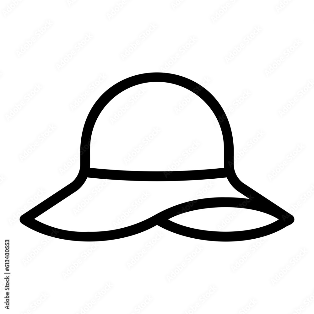 pamela hat line icon pamela hat line icon