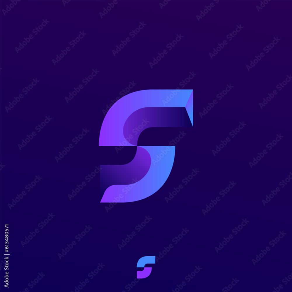 BOLD MODERN BLUE COLOR LETTER S LOGO DESIGN TEMPLATE BOLD MODERN BLUE COLOR LETTER S LOGO DESIGN TEMPLATE